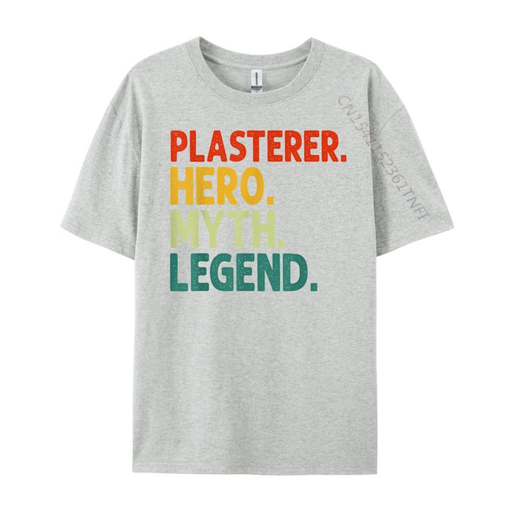 Funny Plasterer Wholesale Tshirts 100 Pcs Vintage Street Mens Clothing High Quality Men's T-Shirt T Shirt for Men Classic