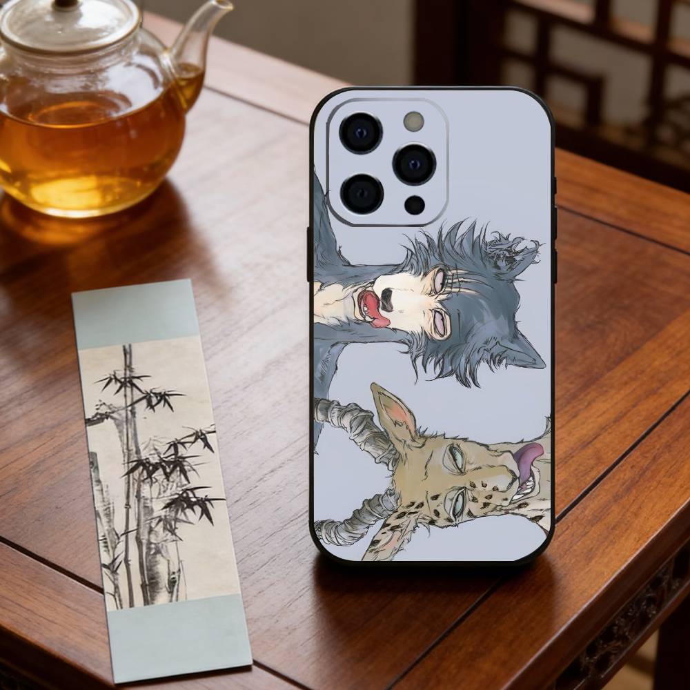 Manga B-Beastars Phone Case For iPhone 17,16,15,14,13,12,11 Plus,Pro Max,XS,Soft Silicone Black Cover
