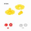 30Sets Durable Hummingbird Feeder Flowers Plastic Bright Colors Bird Feeder Replacement Parts Stable Structure