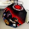 1PC Hot Chili Music Umbrella Folding Umbrella, Automatic Umbrella 8-Frame for Travel, Casual Lightweight Birthday Christmas gift
