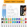Children's DIY Acrylic Paint Set for Plaster Dolls & Wall Art