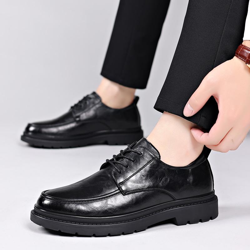 2024 Leisure Leather Men Casual Shoes New Arrival Oxford Footwear High Quality Business Men Gentleman Formal Wedding Dress Shoes