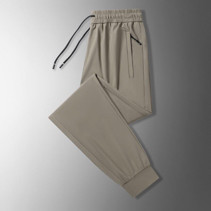 Men s Summer Ice Silk Quick-Dry Elastic Tapered Pants - Lightweight, Versatile, Casual Sportswear 6XL