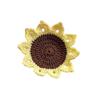 Crochet Coaster Handmade Knitted Flower Placemat Tea Cup Pad Crochet Flower Coaster Heat Insulation Mug Mat Home Decor