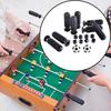 8 Pieces Foosball Handle Grips with 2 Small Footballs Practical Portable Accessories Parts Kids Replaceable with 8 End Plug