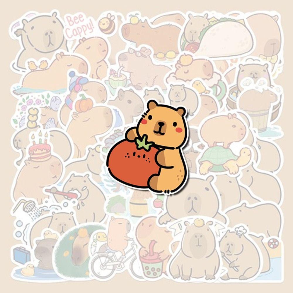 Cute Acrylic Capybara Pin Breastpin Animal Badge Exquisite Capybara Brooch  Skirts