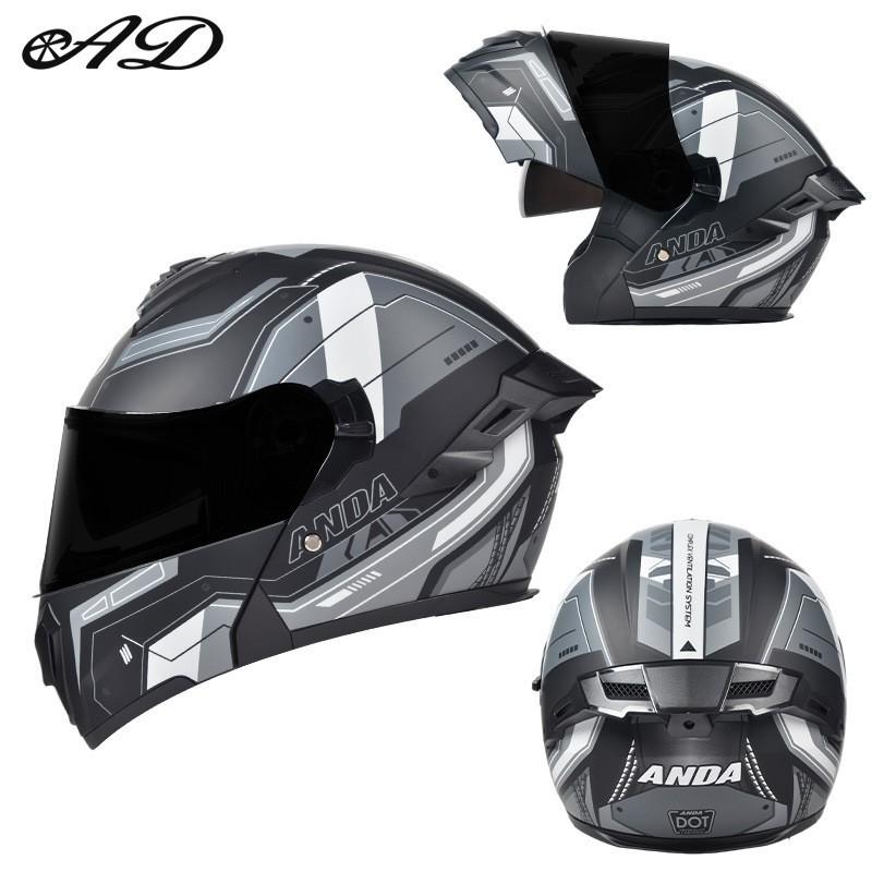 New National Standard Motorcycle Helmet Male Full Personality Four Seasons Electric Vehicle Safety Large Tail Fin Unveiled