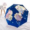 1pc Little Twin Stars Sanrio Pattern Automatic 3-Fold Umbrella, 8 Iron Frames, High-Value Folding Umbrella, Suitable for Office, Travel and Outdoor Ad