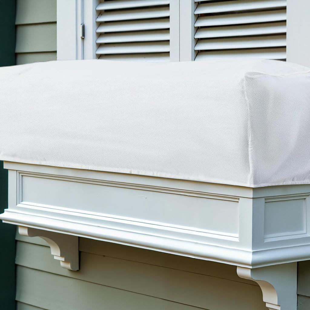 Frostskydd för utomhusväxter 59 X 15,7 X 17,7 tum Vinterväxtskydd med dragsko Non-woven omslag för utomhusfönsterbänk