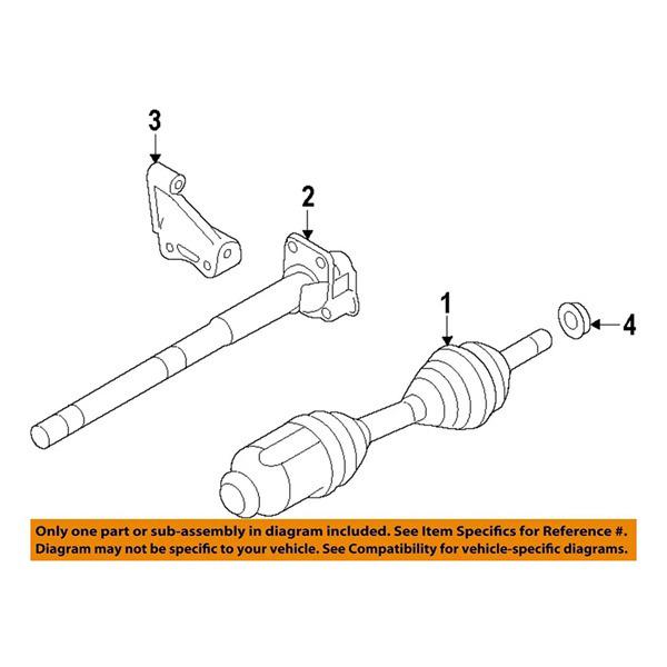 FB5Z3K305B: Compatible Intermediate Shaft Bracket for 12-19 Ford Explorer.
