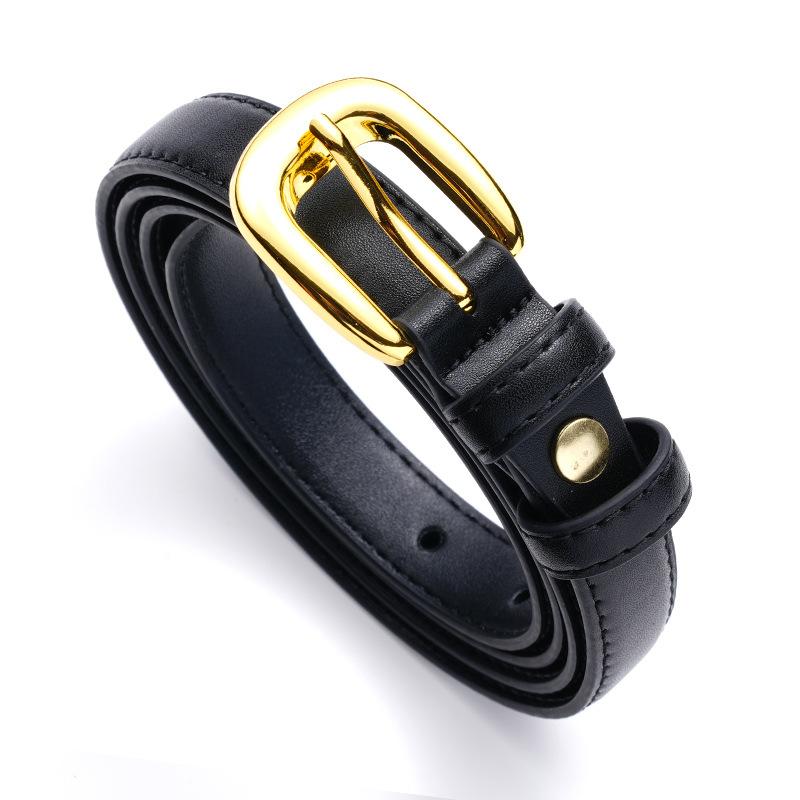Women's Belt, Pin Buckle, Small Belt, Small Clear Female Slim Korean Style Lady's Belt Belt