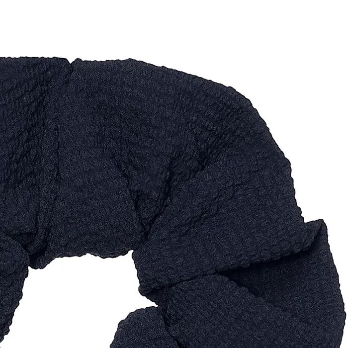 Pebble Seersucker Scrunchie Navy