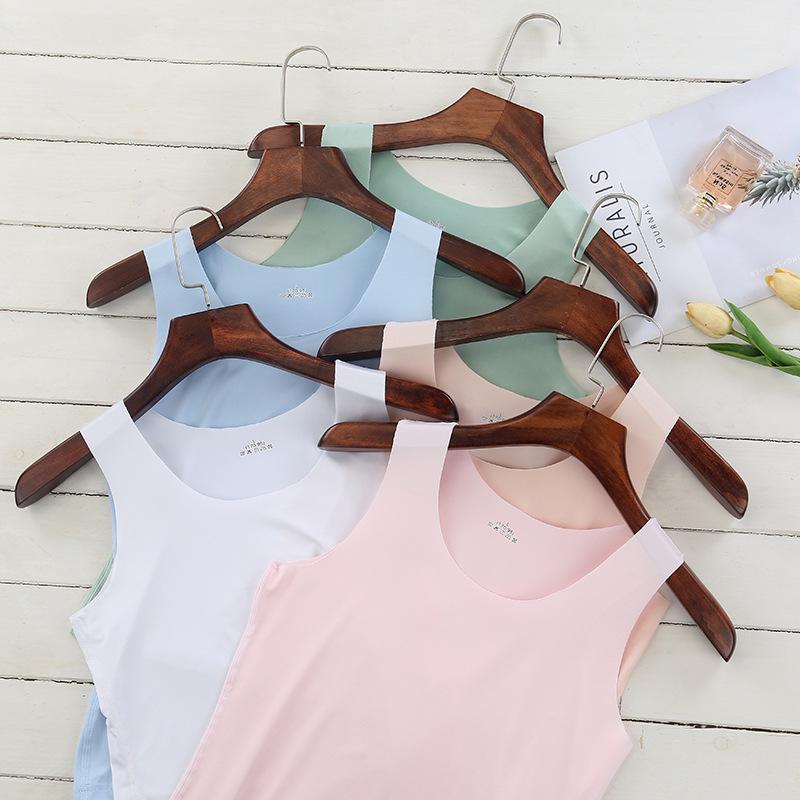 Women's Slim Fit Seamless Tank Top - Solid Color Sleeveless Base Layer for Spring, Summer, Autumn