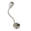 RV LED Bedside Light 360 Degree Swivel Flexible Goosneck Light for DC 12V to 24V Boat Camper Truck Cars Nickel Plated