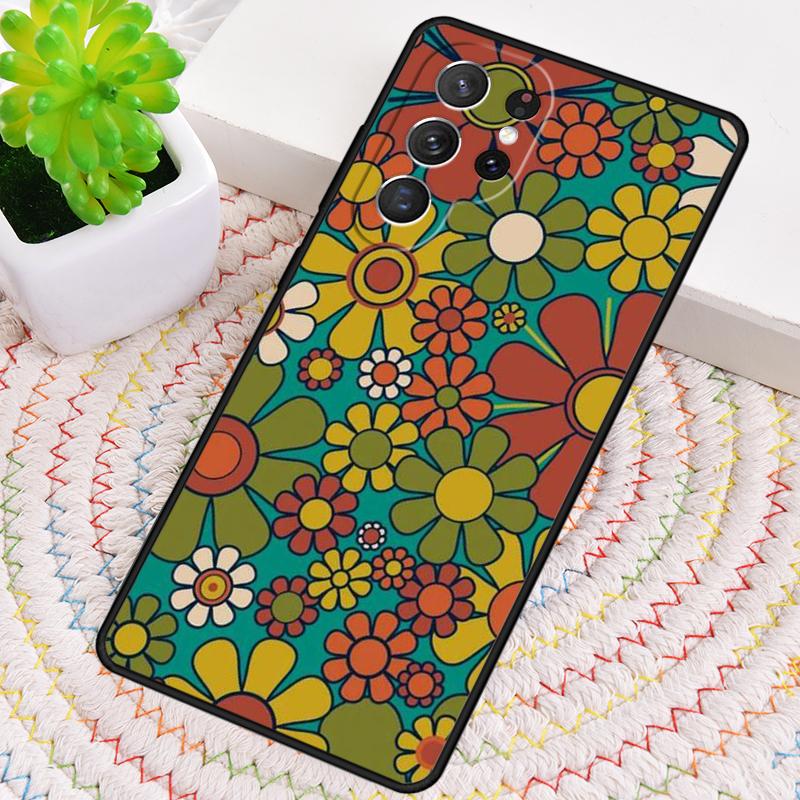 70s Groovy Vintage Phone Case for Samsung Galaxy note 10 pro S26 Ultra S23 S24 FE S25 S21 S22 PLUS shockproof Cove