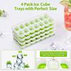 Ice Mold Cube Maker DIY Tray Kitchen Gadget Silicone Smooth Surface Household Accessories Washable Cream Makers
