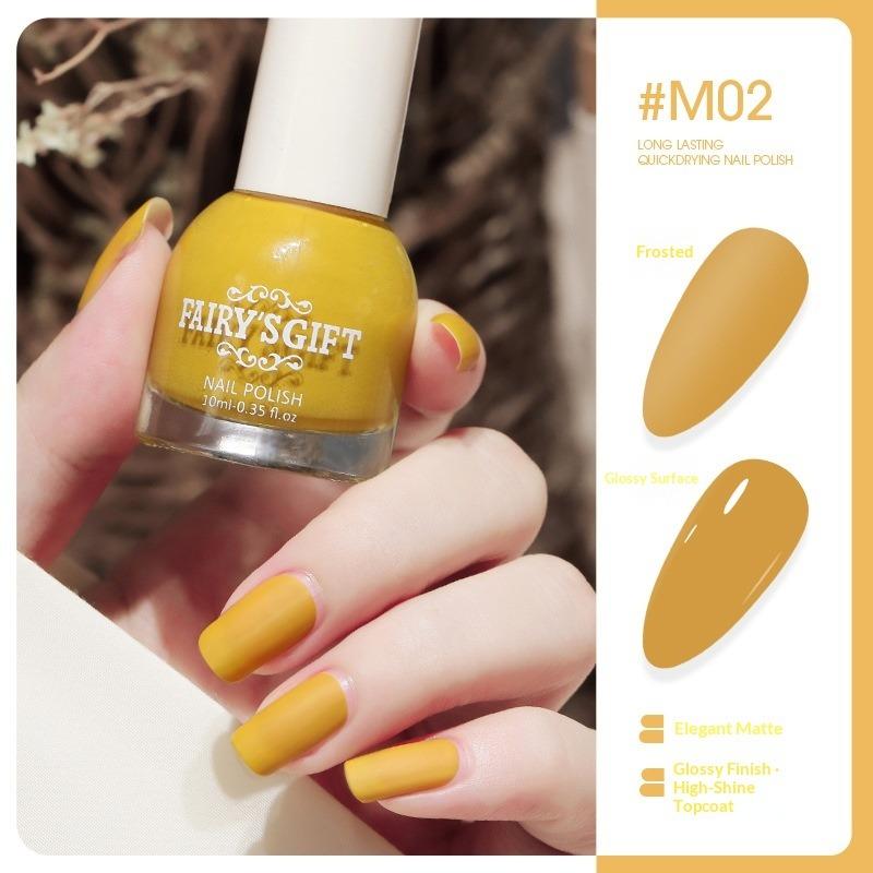 Colorful Nail Polish Matte, Long-lasting, Non-peelable, Quick-drying, Matte Nail Polish
