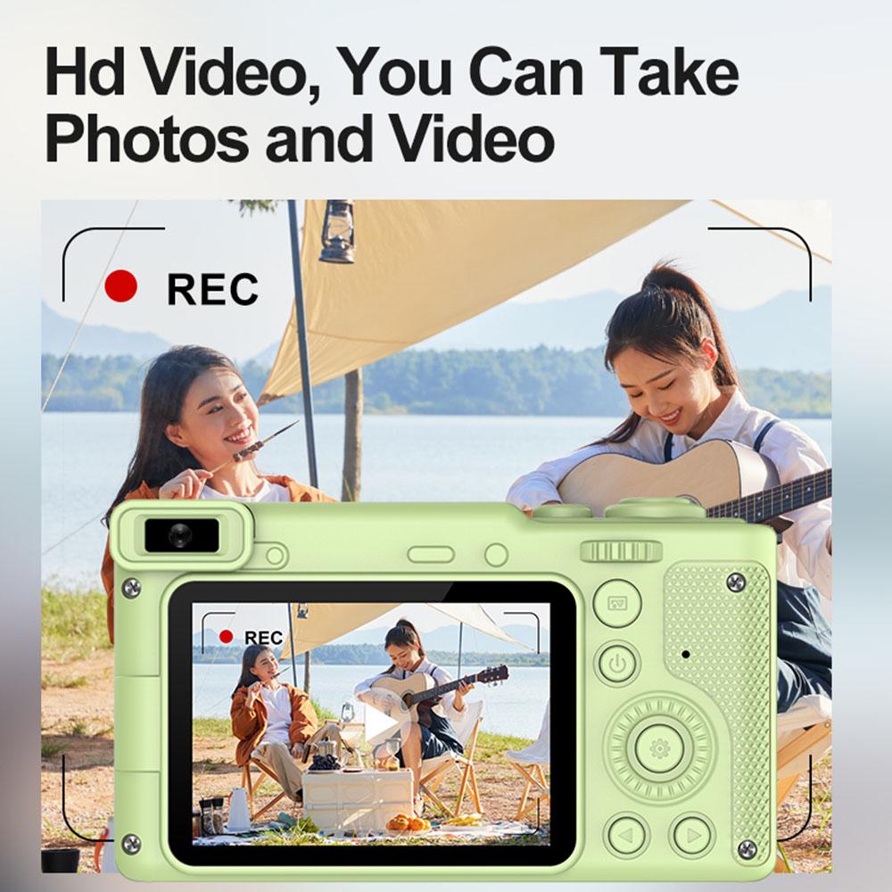 1080P Kids Digital Camera Mini Video Camera for Kids 12MP 2.4 Inch IPS Screen Built-in Battery with