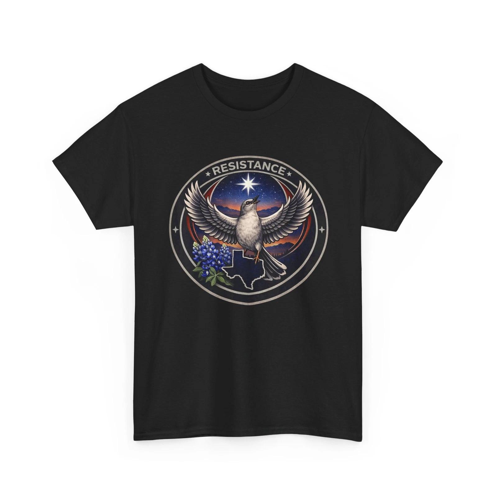 

Texas TX Rebel Bird Alliance Shirt, Resistance No Kings 2026 T-Shirt L