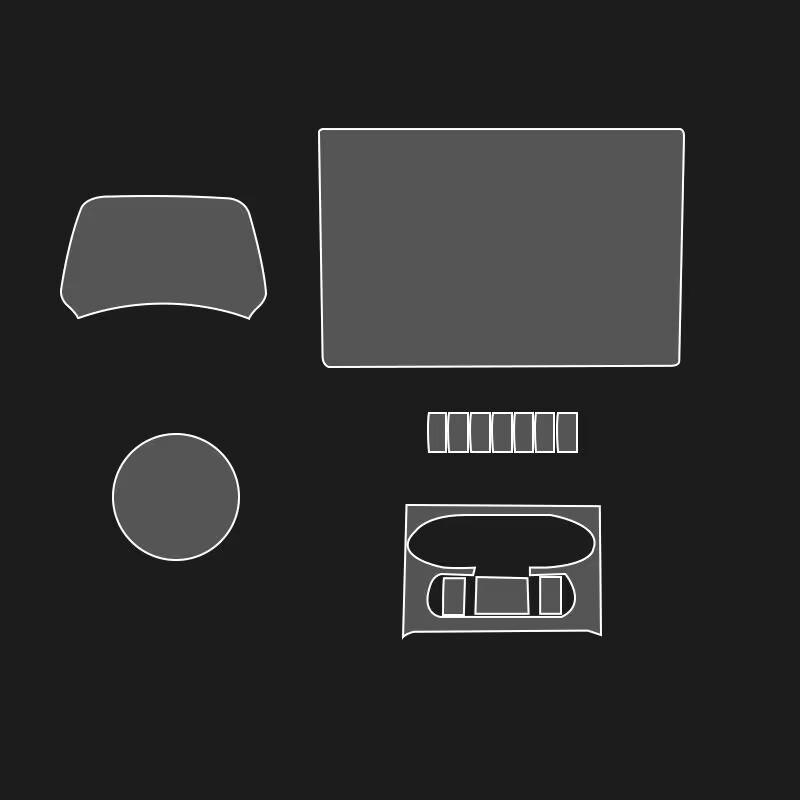 

Для BYD Dolphin EV Electric 2023 Панель коробки передач Навигация Автомобильный внутренний экран Защитная пленка из ТПУ с защитой от царапин