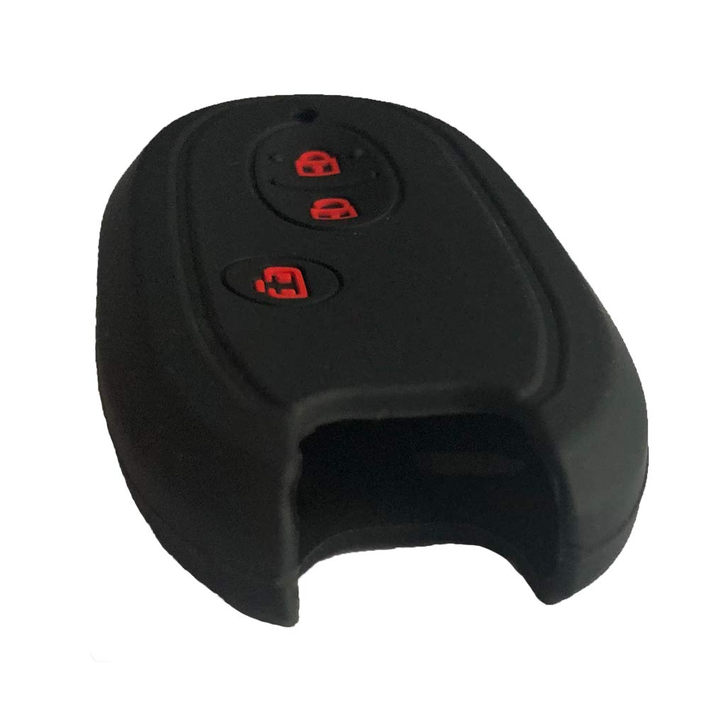 ZIAN Suzuki Car Smart Key Case MK32 Spacia/DA17 Every/HA25/HA36 Alto/Wagon R/Palette, etc. (Black 2)