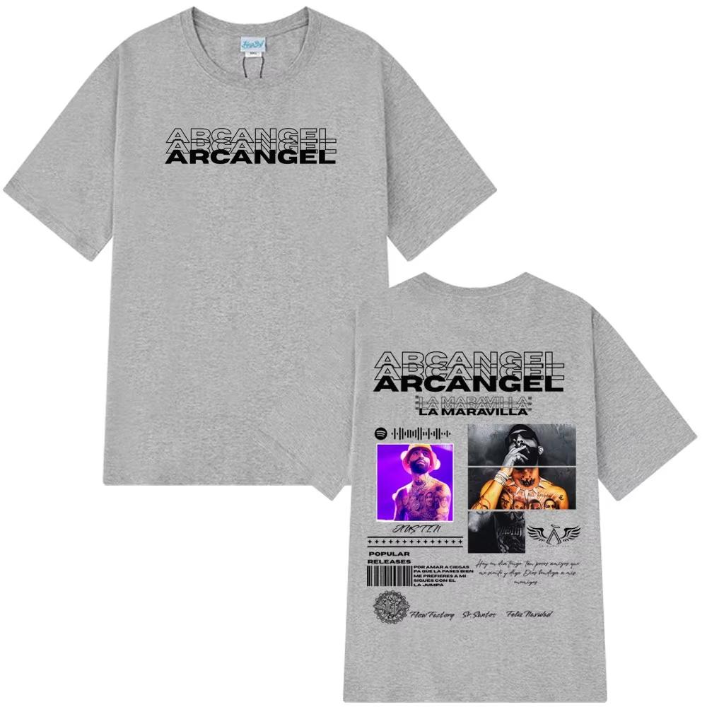 Rapper Arcangel Album 2026 T Shirt Unisexs Unisex Clothing Hip Hop Fashion Oversized Short Sleeve Tshirt Cotton Tshirts Fan Gift