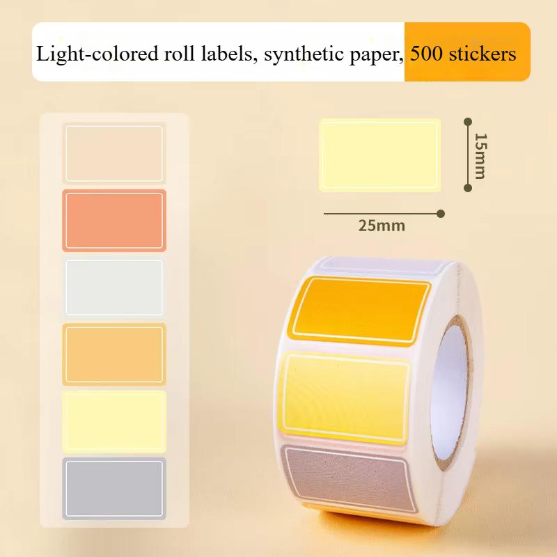 800/500/400pcs roll Colorful Waterproof Self Adhesive Labels Name Tags for Bottles Handwriting Notes Spice Stickers