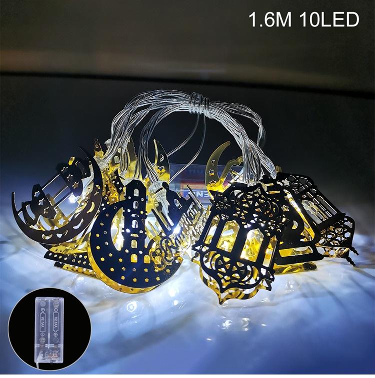 Moon Star Led String Light Ramadan Decoration 2025 Aid EID Mubarak Decor Islam Muslim Event Party Supplies Eid al-Fitr Decor