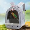 Portable Bird Carrier Bag Birdcage Parrot Pigeon Large Opening Backpack with Feeding Cups for Parakeet Cockatiel Lovebirds