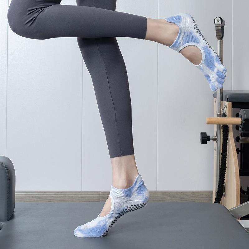 Șosete cu cinci degete ToeSox fără spate, antiderapante pentru yoga și pilates - Calitate pentru toate anotimpurile