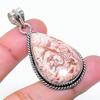 Natural Laguna Lace Agate Gemstone 925 Sterling Silver Pendant 1.97" AP-15428