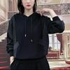 Hooded Sweatshirt for Women Spring and Autumn New Spliced Pullover Loose Stylish Versatile Slimming Long-sleeved Top