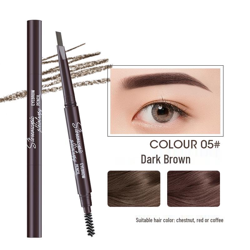 

Maiolee Dual Head Rotating Eyebrow Pencil - Waterproof, Sweatproof, Long-Lasting, Smudge-Proof.
