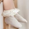 Bunte Babysocken für Mädchen Babymädchen Rüschensocken Kind Kleinkind Rüschenspitze Rüschenkleid Baumwollsocken für Frühling Herbst