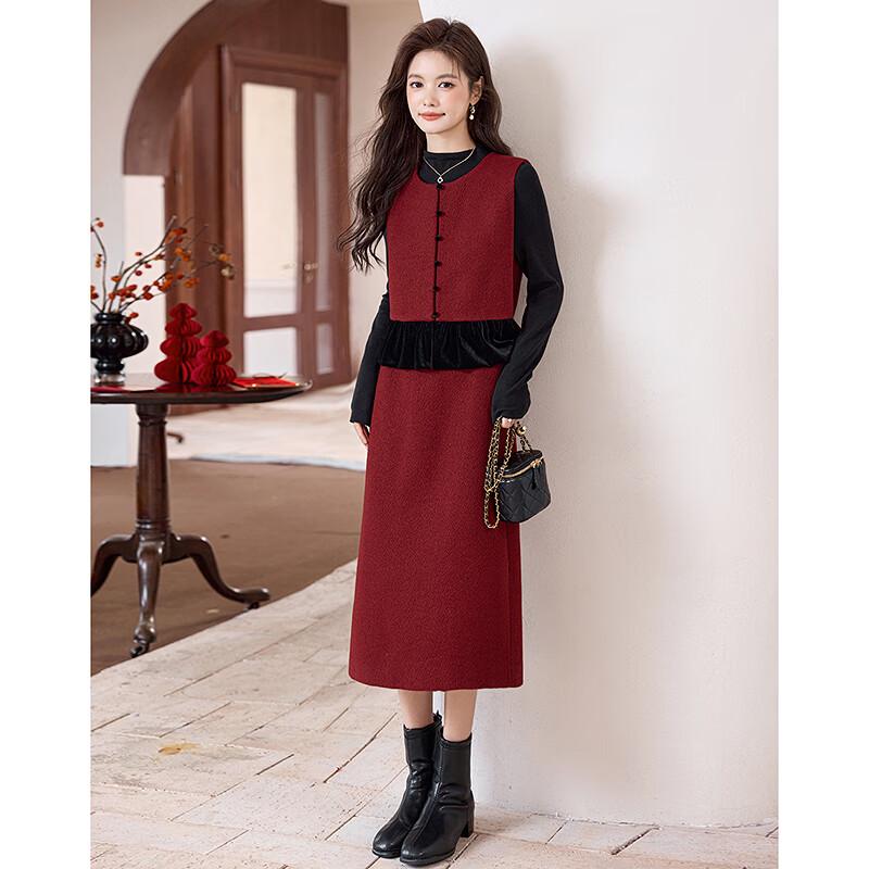 Si Shui Nian Hua 25 Winter Petite Women's Velvet Hem Set