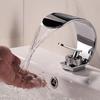 Luxury Brass Hot & Cold Waterfall Faucet for Bathroom Washbasins