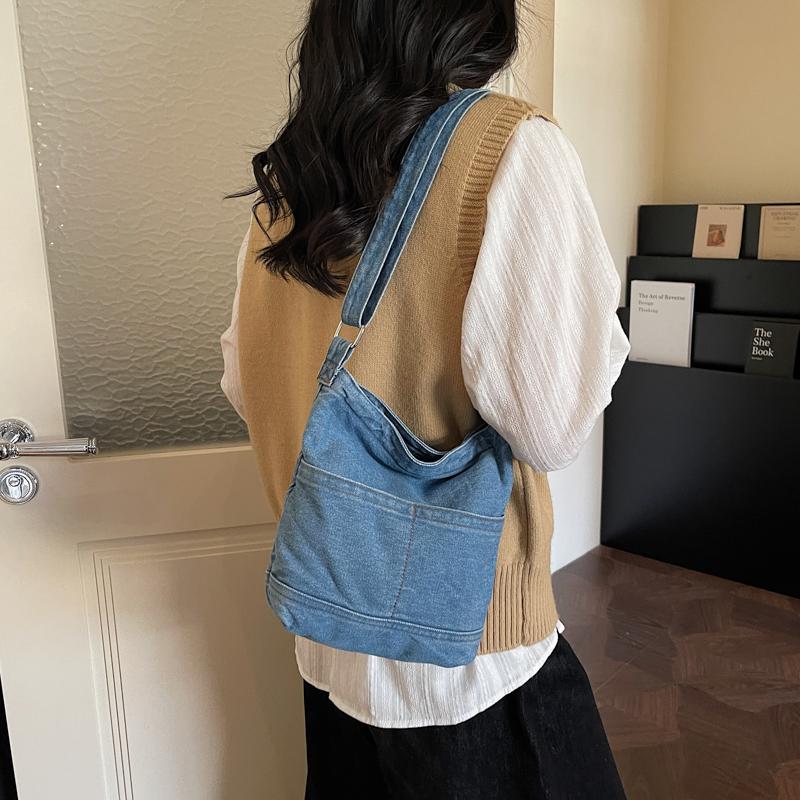 Borsa in Denim da Donna Borsa a Spalla Borsa a Tracolla Borsa per Cellulare