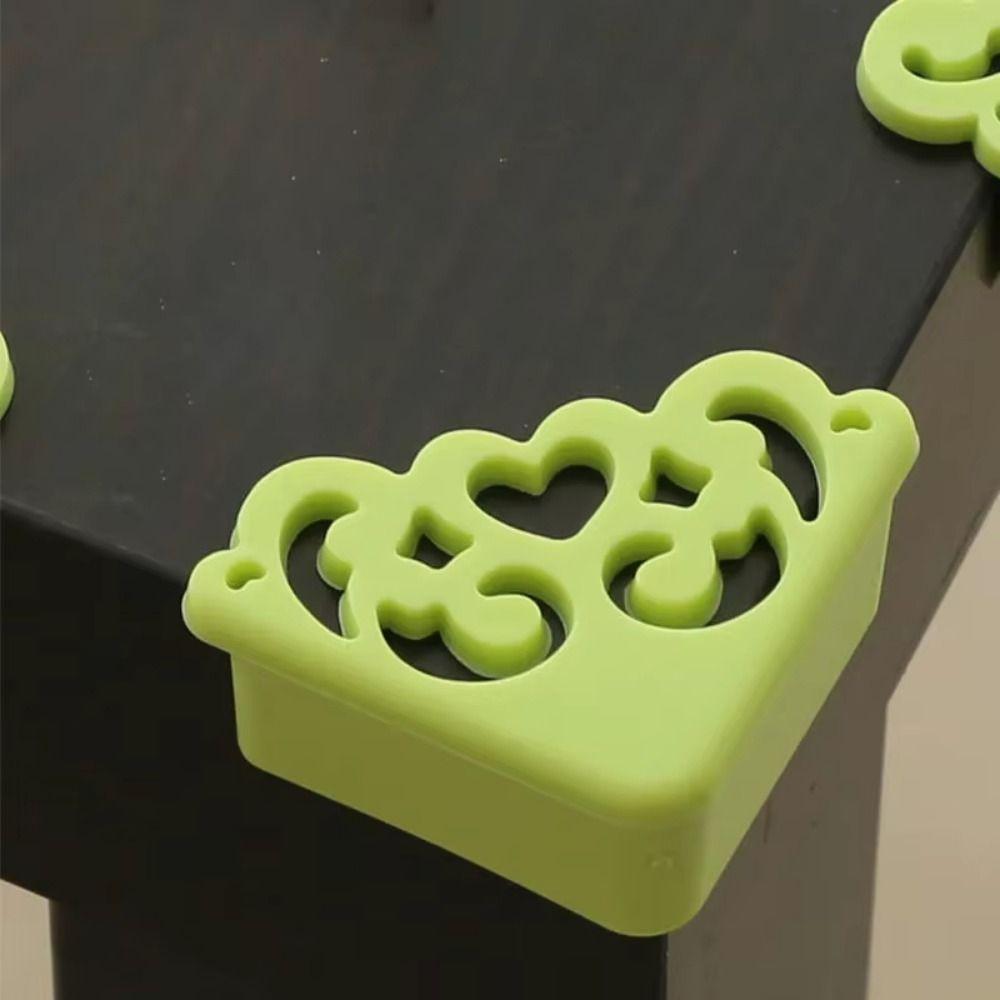 8Pcs Hollow Out Table Corner Guard Soft Furniture Bumper Edge Guard Cover Children Safety
