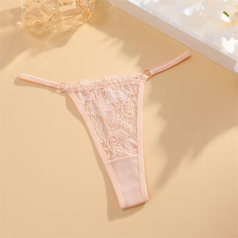 Chiloți din dantelă pentru femei Bikini sexy tanga Chiloți lenjerie florală Lenjerie moale și respirabilă