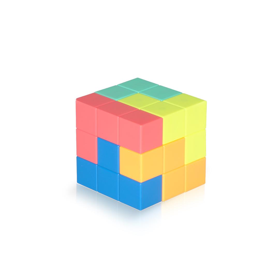 YJ DIY Plastic Magnetic Building Blocks Educational Toys For Children Transparent & Macaron Colors 7PCS Children Toy Gift