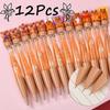 12Pcs Capybara Quicksand Sparkling Press The Gel Pen Kawaii School Office Smooth Writing Supplies Prize Gift Writing Tools Holiday Gift Novelty Statio