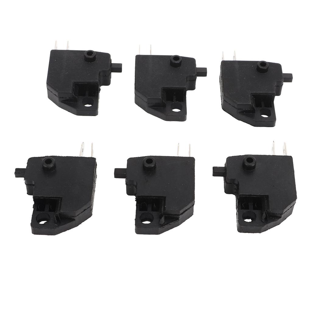 6PCS Motorcycle Brake Light Stop Switch Sensitive Compact Lightweight Black Replacement for Suzuki GY6