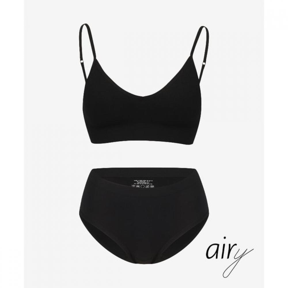 2nd Skin Airy Hook Bra Panty Set Newsu4200newsu4201 FREE/WHITE