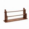Tiered Accessory Display Stand | Walnut Finish, Jewelry Rack, Sturdy,