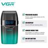VGR Shaver Gradient Color Body High End Hair Trimmer Intelligent Digital Display Shaver High Speed Dual Blade Electric Clippers Safe and Hygienic