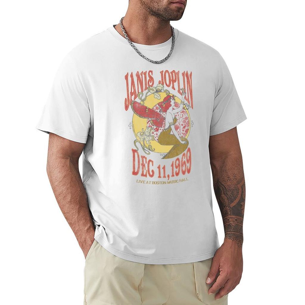 Janis Joplin Boston Music Hall Juniors Tshirt Lightweight Casual Summer Tshirt
