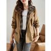 Spring and Autumn  Women's Coat Small Casual Windbreaker High-end Foreign Style Popular Explosive Top