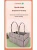 Light Grey Foldable Felt Diaper Tote Bag