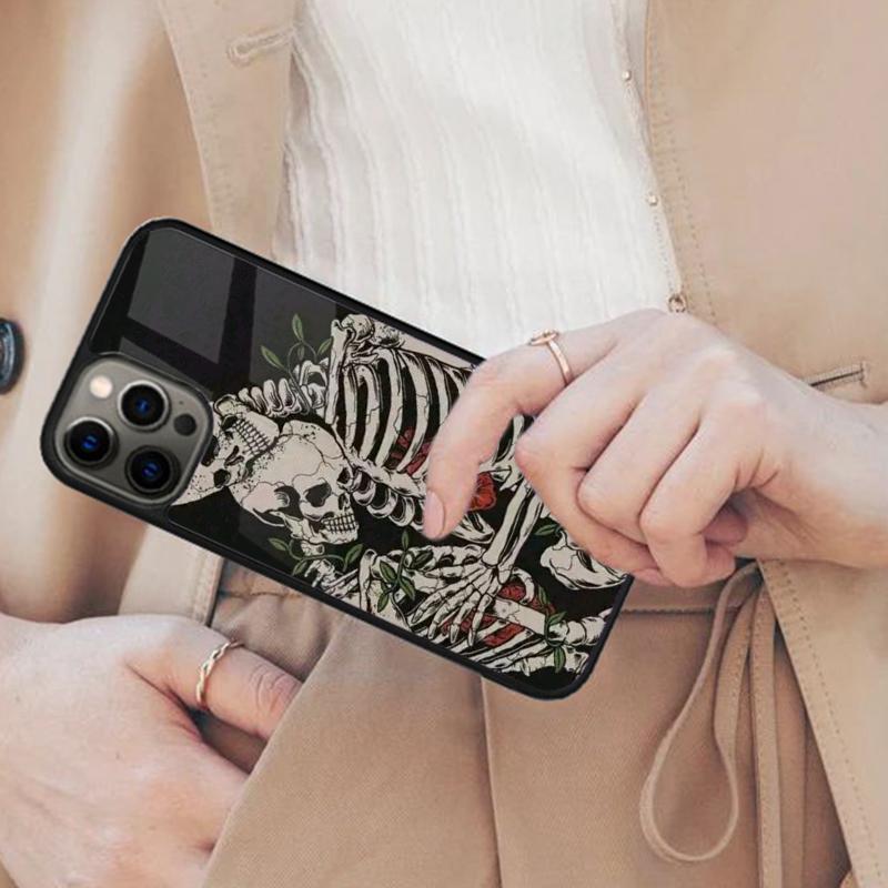 Skull Skeleton Magnetic Phone Case For APPLE iPhone 17 Air 16 14 13 12 Pro Max 15 Plus Wireless Charge With MagSafe Cover