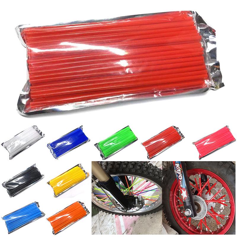 

Universal Off-road Motorcycle Spoke Tube Sleeves - Colored Plastic Hub Covers чёрный